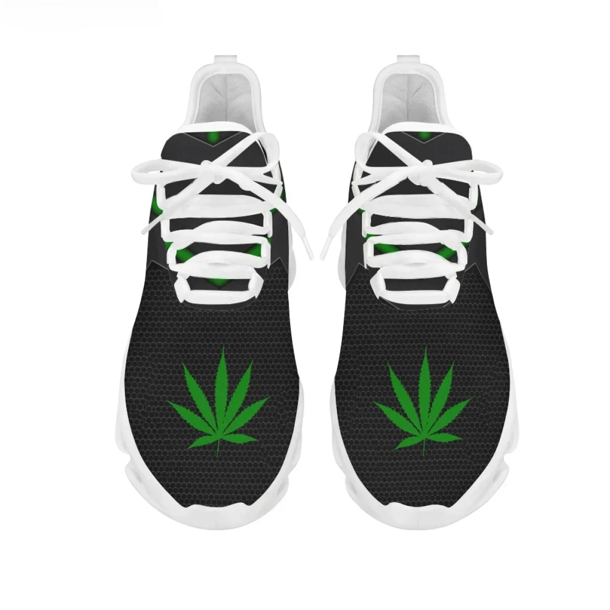 Green Weed Leaves Printing Ath - огляд і ціна Breathable Mesh Athletic Shoes