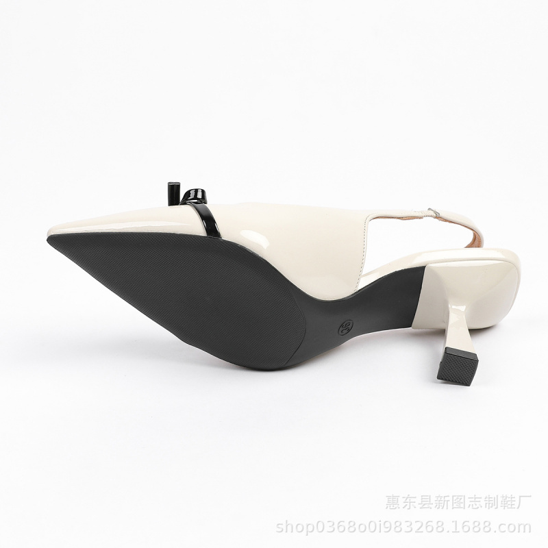 Women's Black Bow Contrast Col - огляд і ціна Sandals