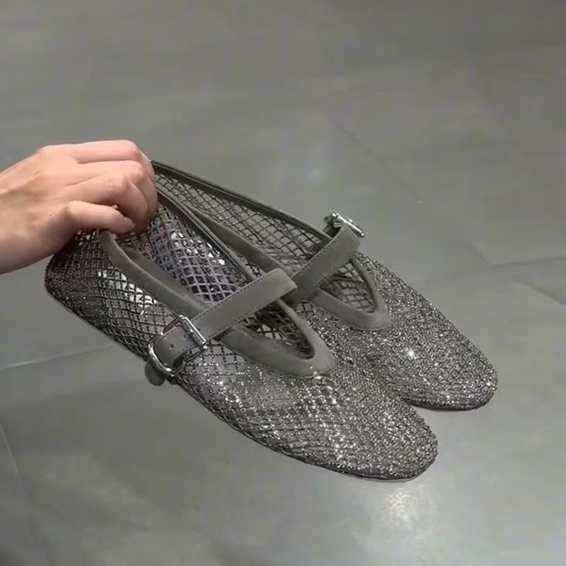 Hollow Rhinestone Baotou Sanda - огляд і ціна Sandals