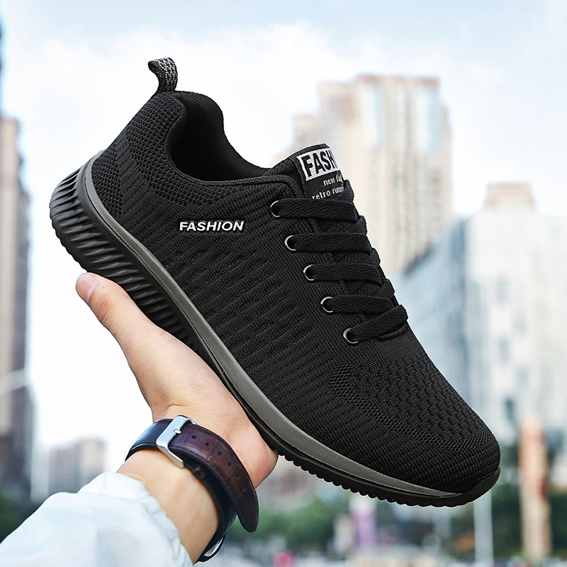 YRZL Sports Shoes for Men Shoe - огляд і ціна Knit Fabric Lace Up Sneakers