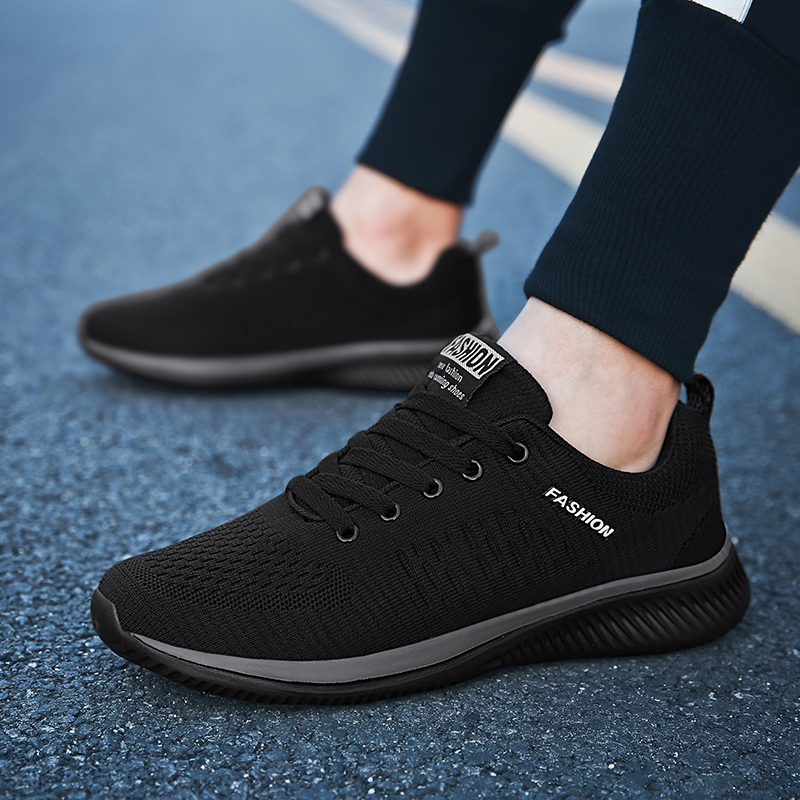 YRZL Sports Shoes for Men Shoe - огляд і ціна Knit Fabric Lace Up Sneakers